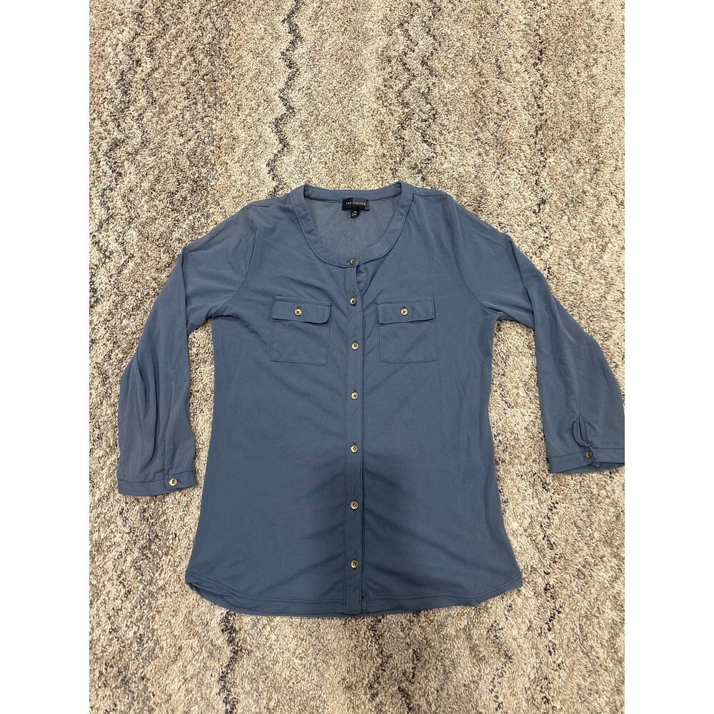 The Limited Blue Subtle/See through Blouse Women’s Size XS
